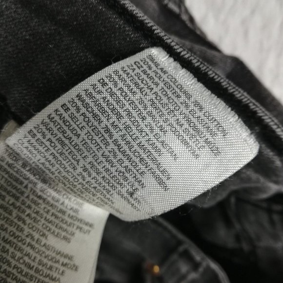 H&M Womens Jeans Skinny‎ Denim Gray Wash High Rise Whiskering Stretch 12 - Picture 14 of 14
